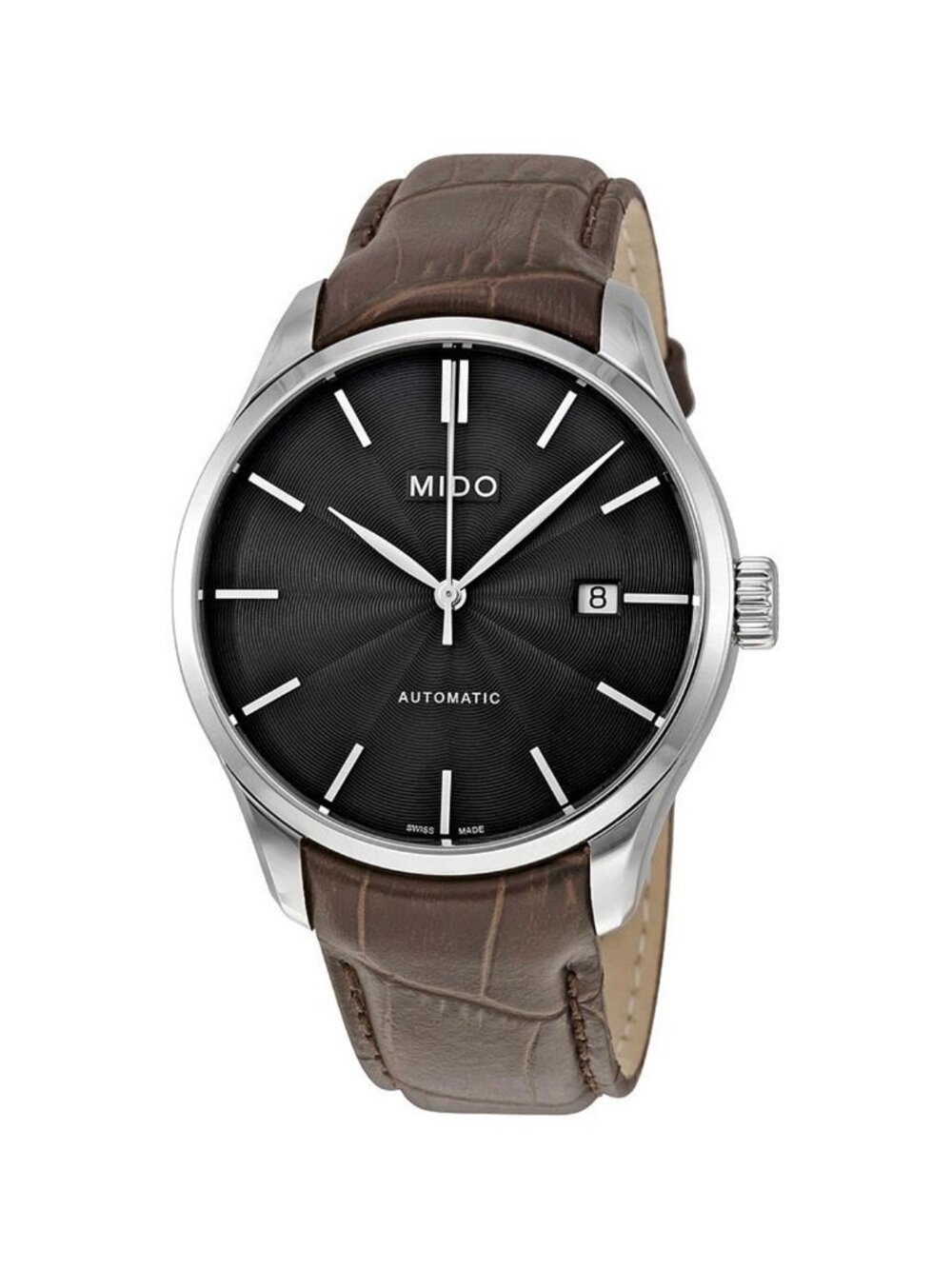 NWT Mido Belluna II Automatic Black Dial Men's Watch M024.407.16.061.00